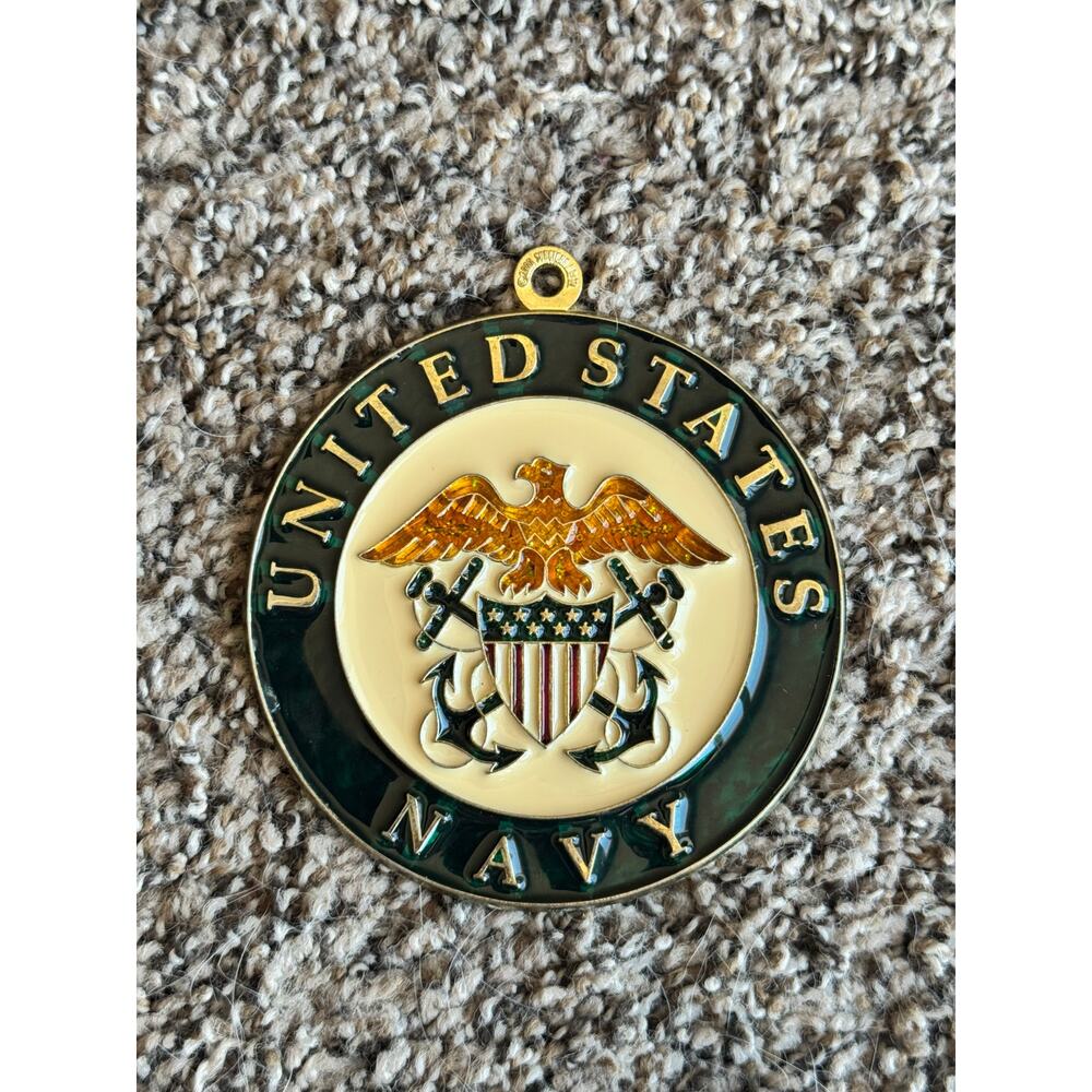 Vintage United States Navy Eagle & Anchor Hanging Plaque Wall Decor